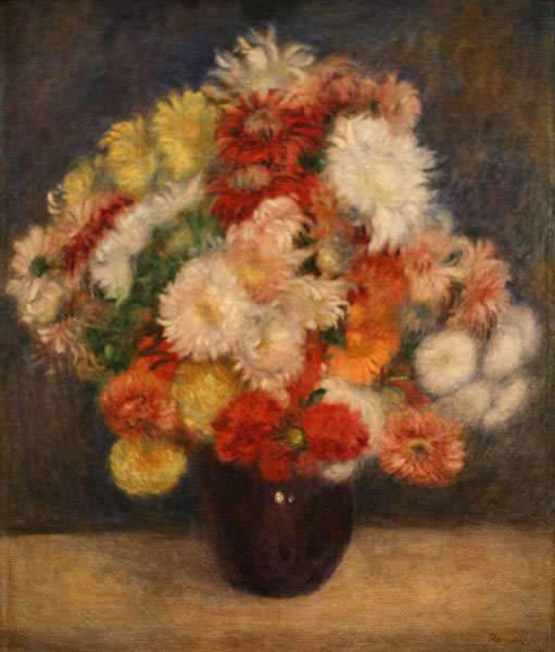 Pierre Auguste Renoir Bouquet of Chrysanthemums